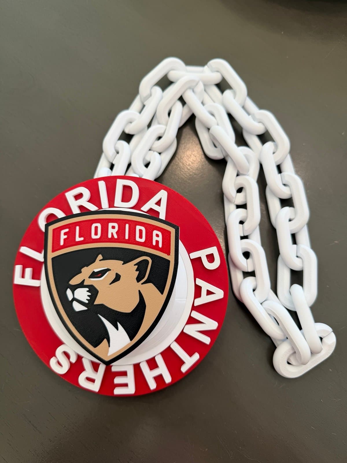 Florida Panthers spring hype fan chain neckless! Unique fan item! - Thumbnail 2