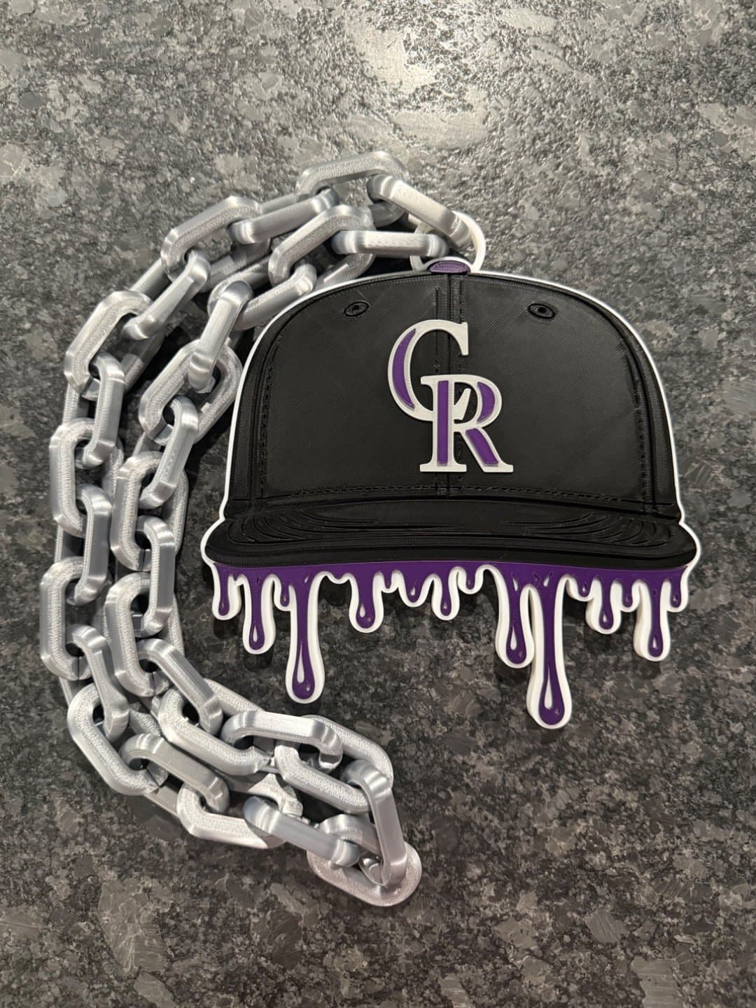 Colorado Rockies Drip Baseball Cap Hype Chain necklace - Image 1
