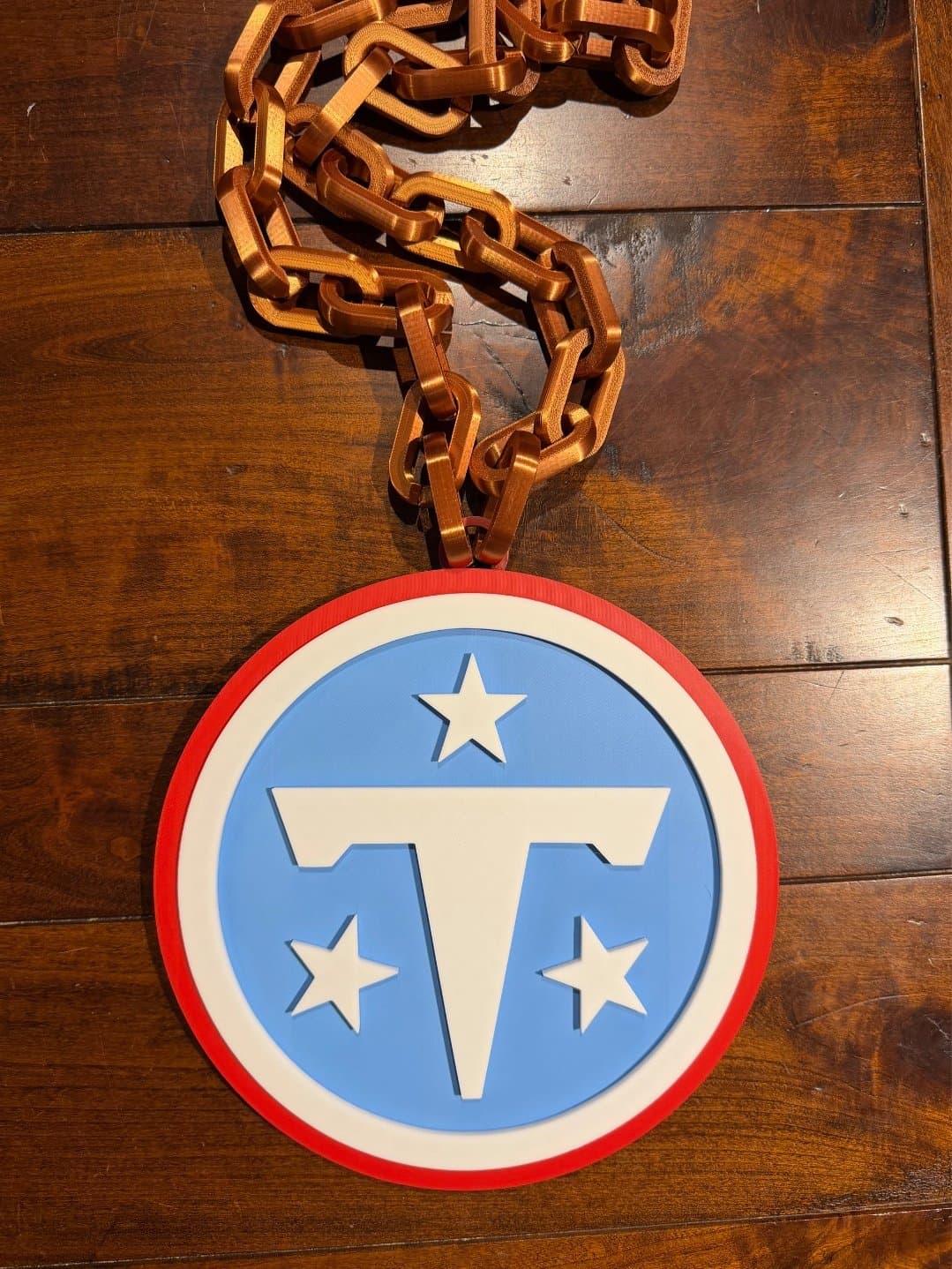 Tennessee Titans NEW Oversized logo hype chain Necklace