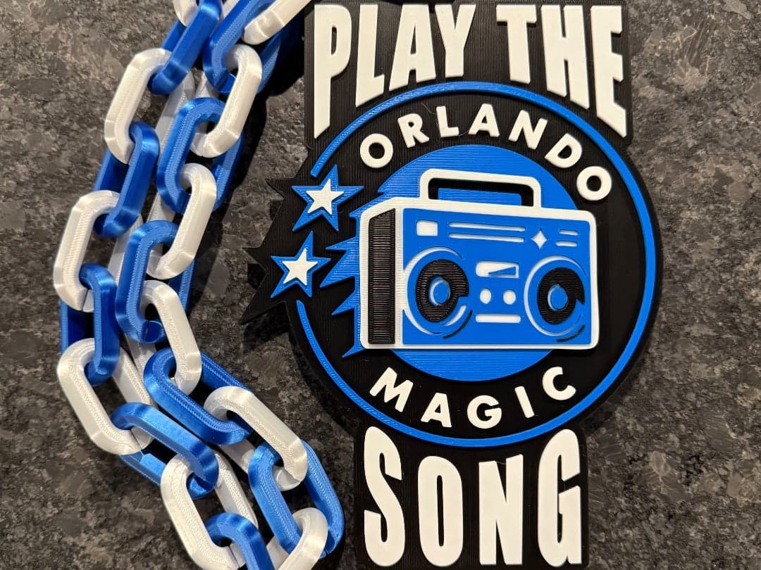 Orlando Magic hype chain! Unique fan game day item
