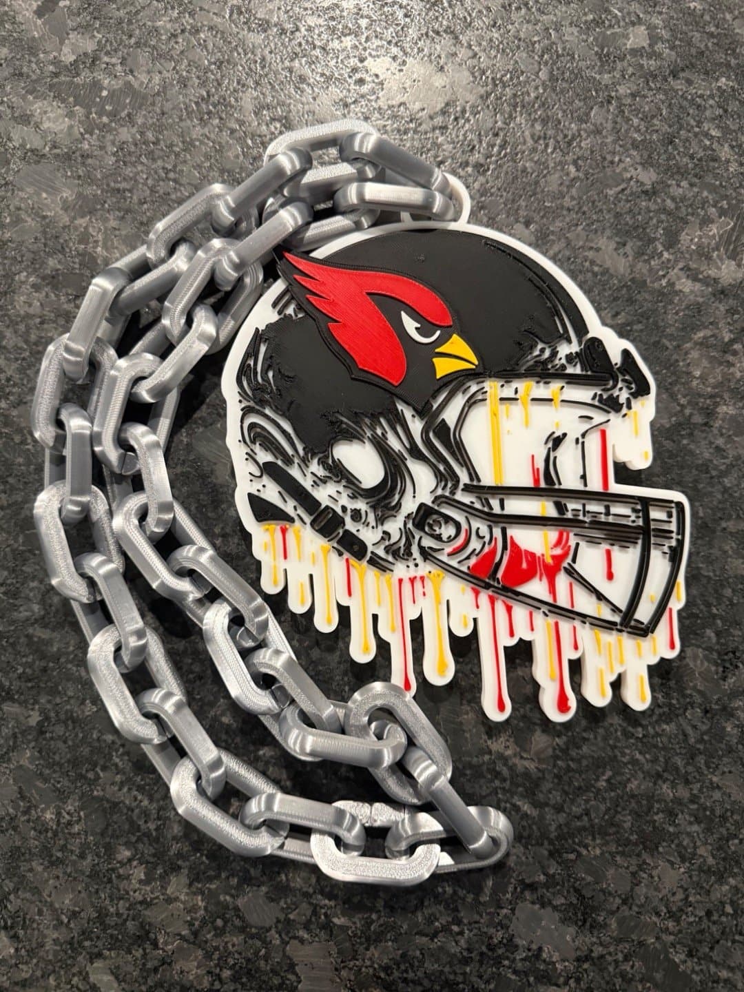 Arizona Cardinals Drip Style hype fan chain necklace!