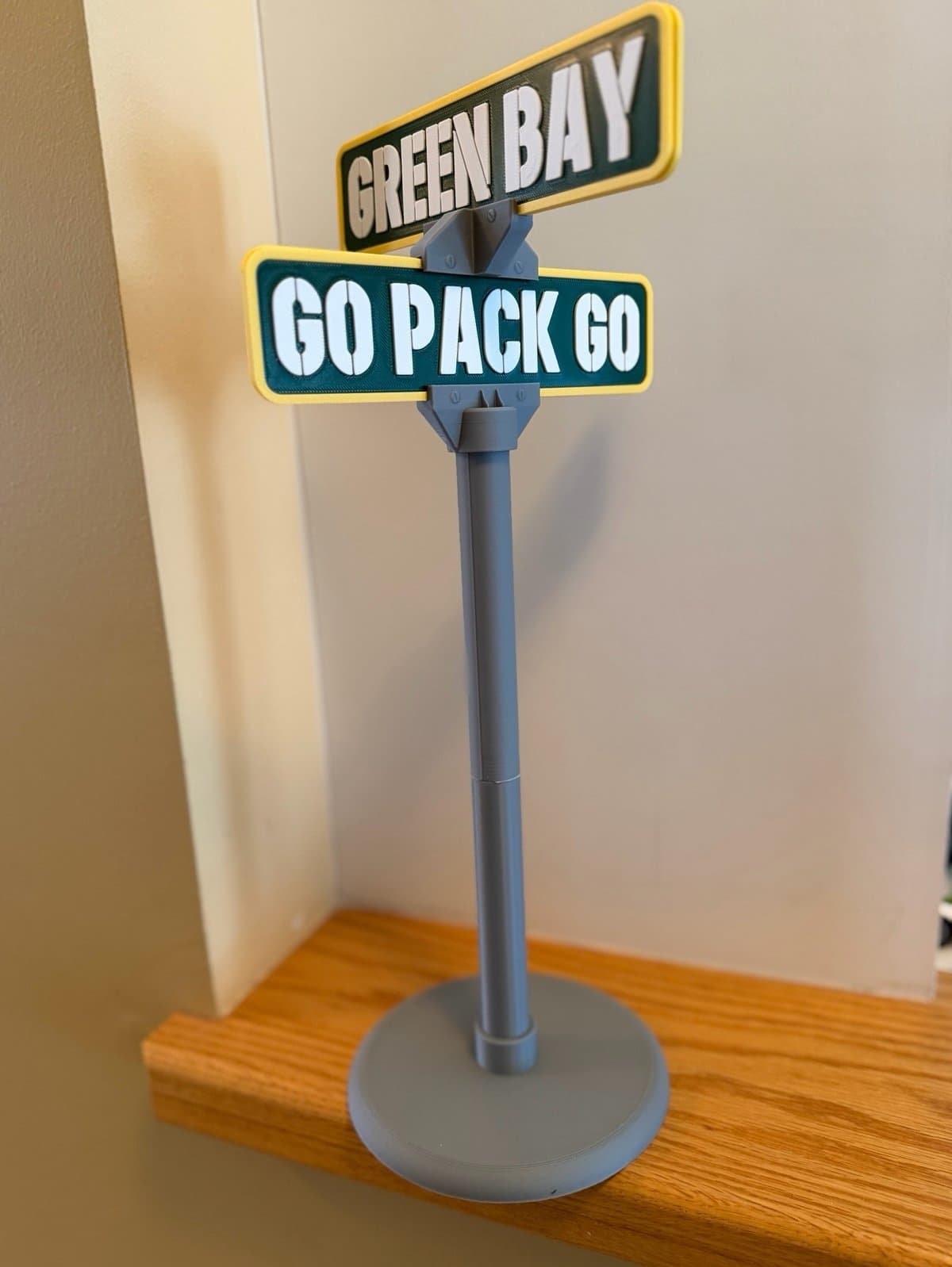 Greenbay Packers 15 inch tall mini street sign - great for your desk or man cave