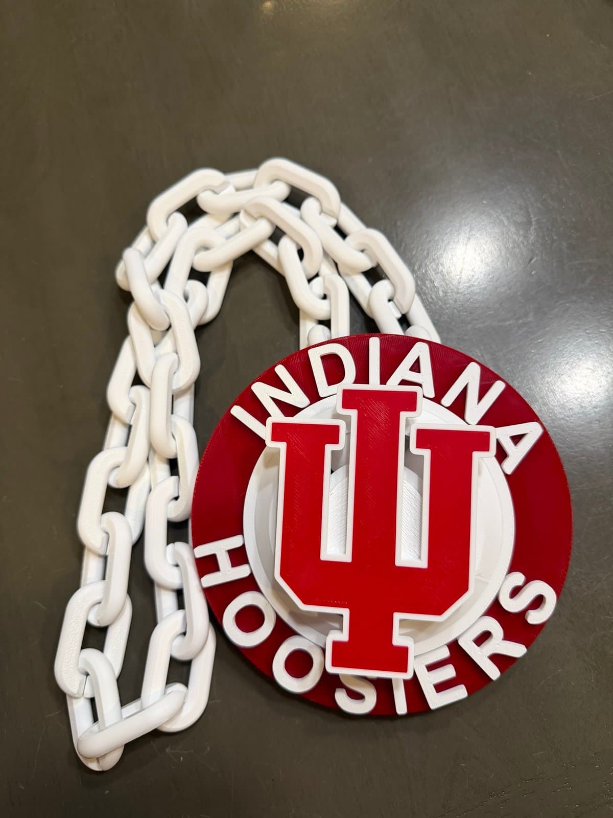 Indiana Hoosiers spinning hype fan chain necklace - Thumbnail 2