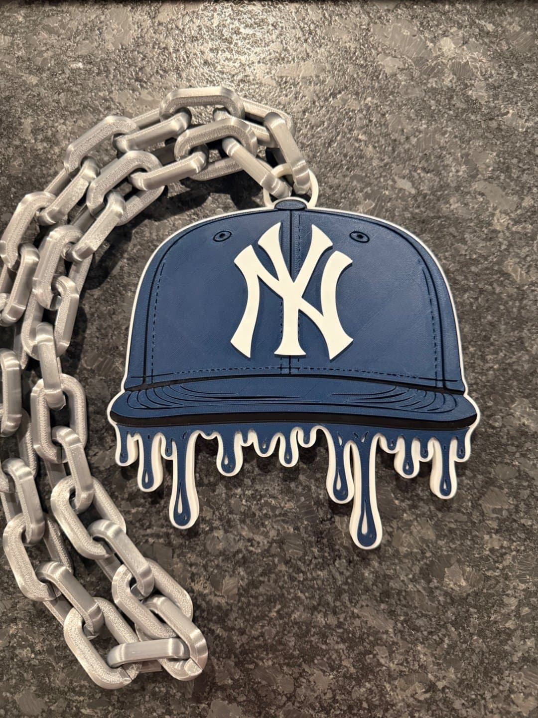 New York Yankees Drip Cap Hype Chain necklace