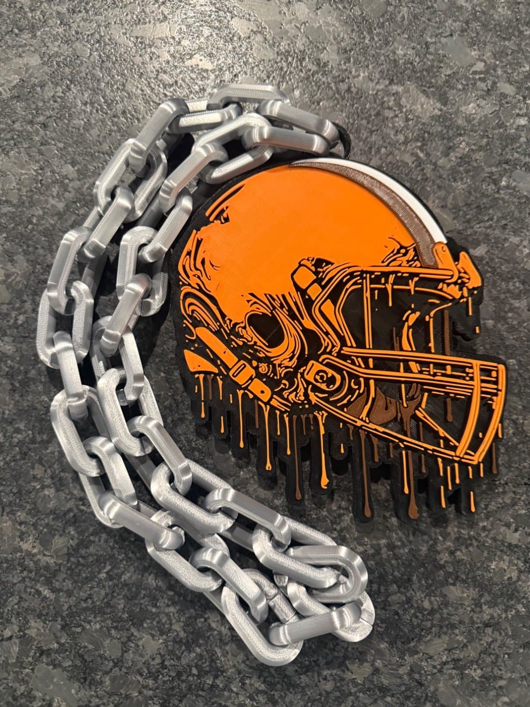 Cleveland Browns Drip Style hype fan chain necklace!