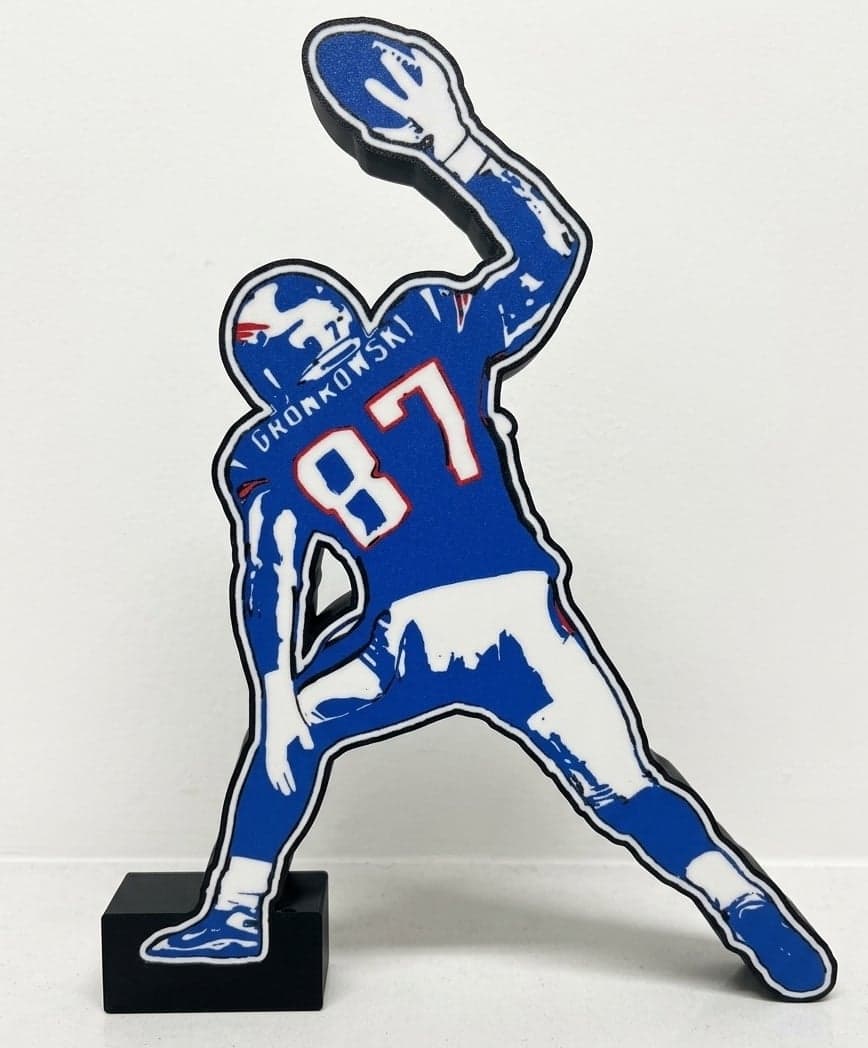 Rob Gronkowski Spiking a football LED light box!