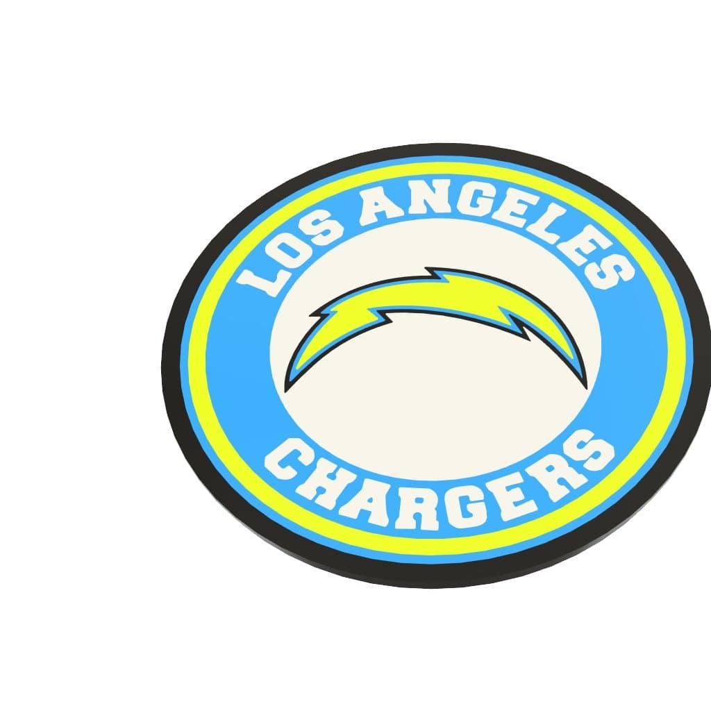 Los Angeles Charge light box usb powered 3D printed - wall mount or desk stand! - Thumbnail 3