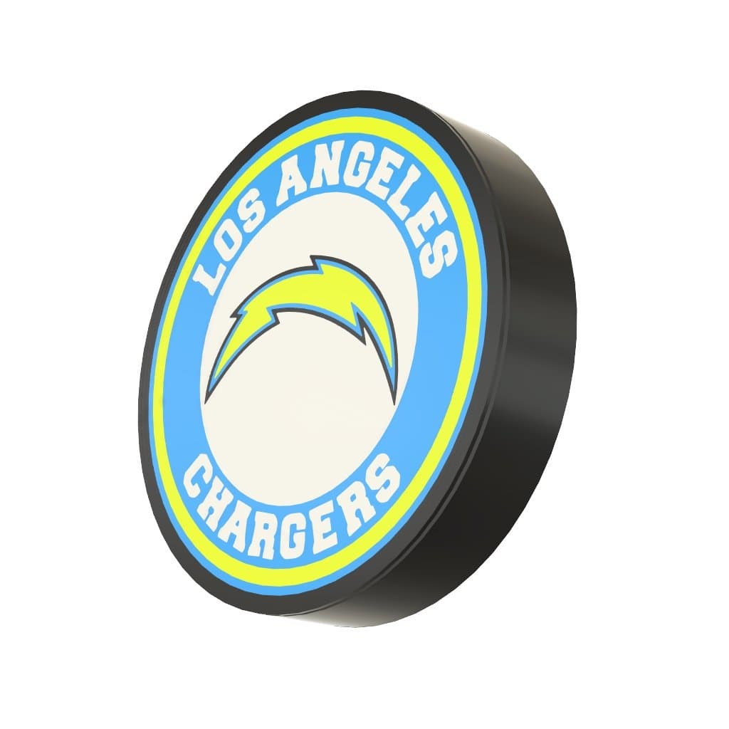 Los Angeles Charge light box usb powered 3D printed - wall mount or desk stand! - Thumbnail 4