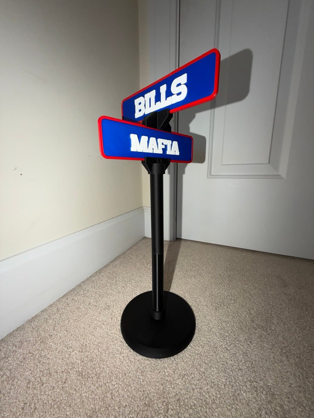 Buffalo Bills Mafia mini street sign. 15 inches tall, great for your desk.