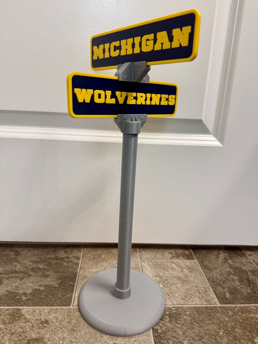 Michigan Wolverines mini street sign - 15 inches tall - great for your desk