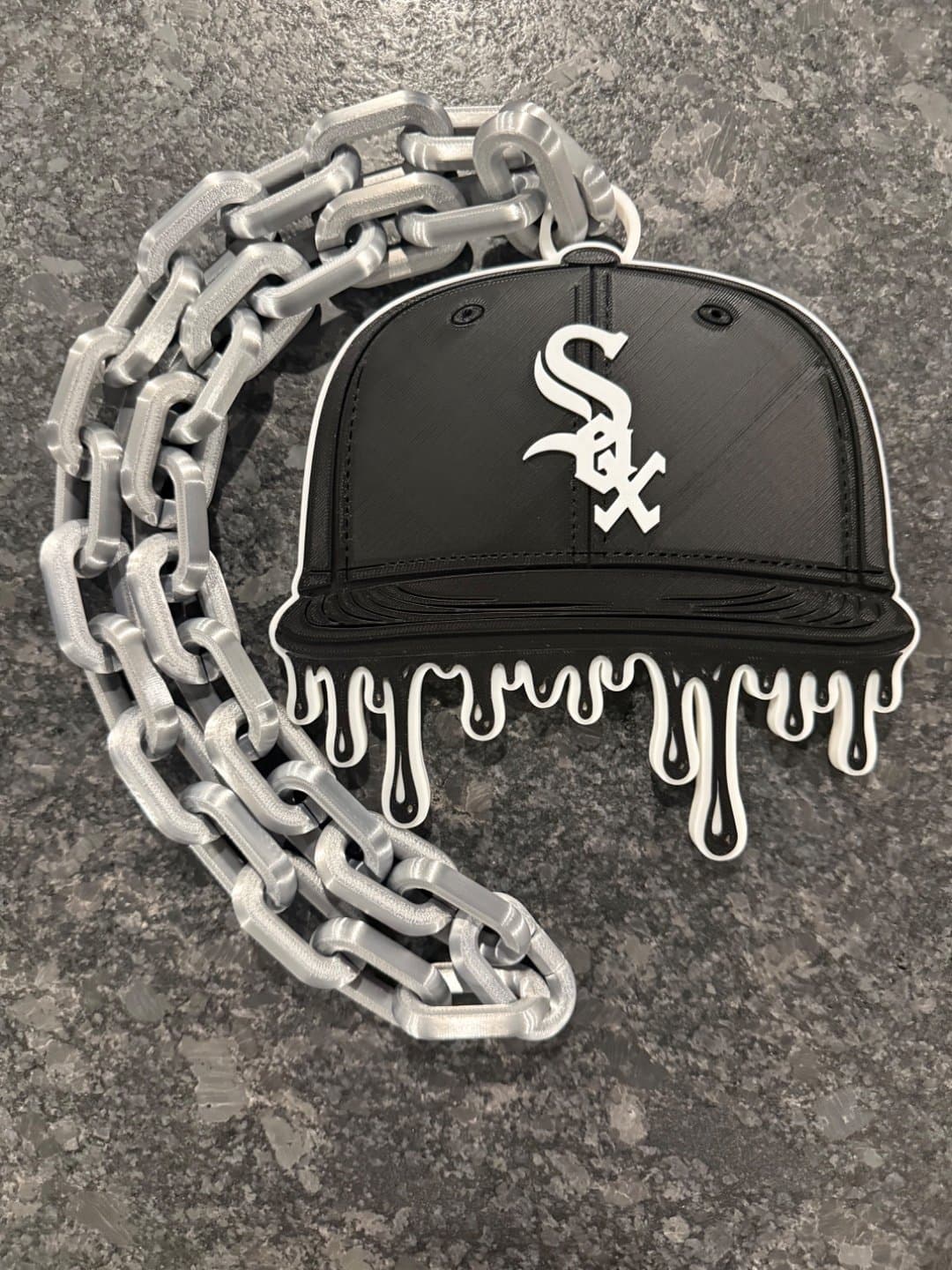 Chicago White Sox Drip Baseball Cap Hype Chain neckless