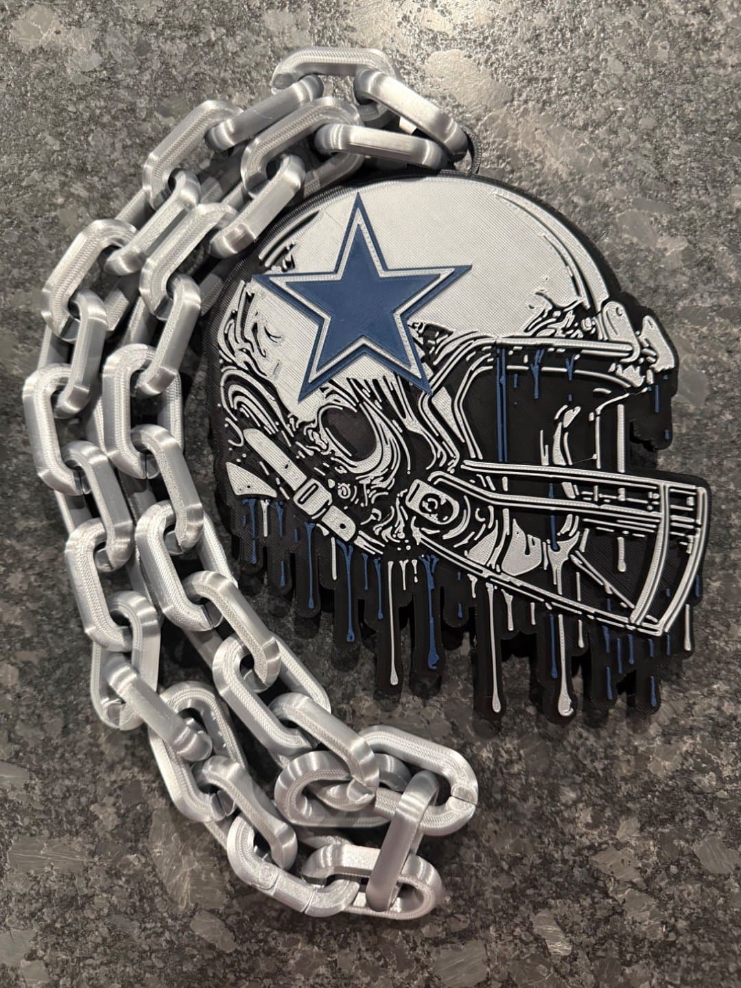 Dallas Cowboys Drip Style hype fan chain necklace!