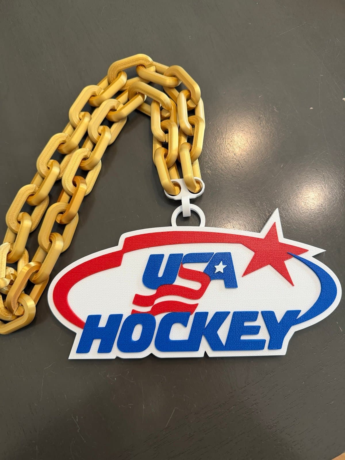 USA Hockey hype chain! Add a necklace of your choice!