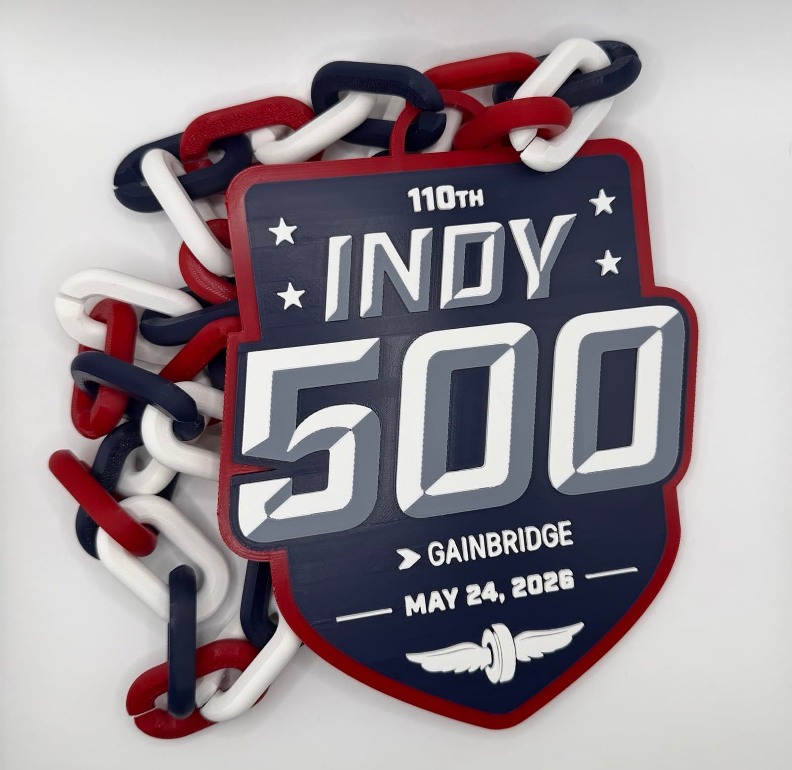 Indy 500 hype chain necklace