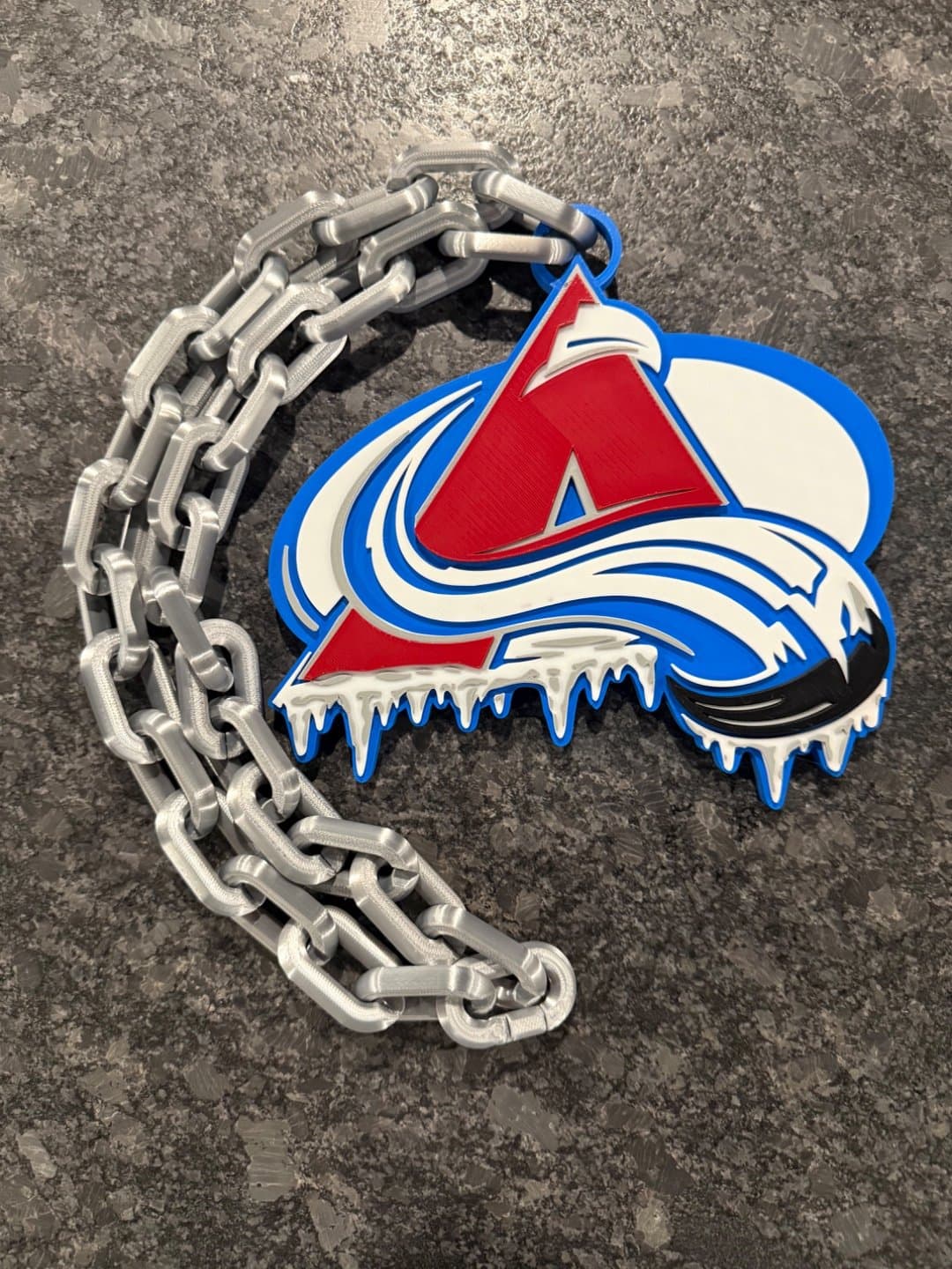 Colorado Avalanche Icicle Drip Hype Chain necklace