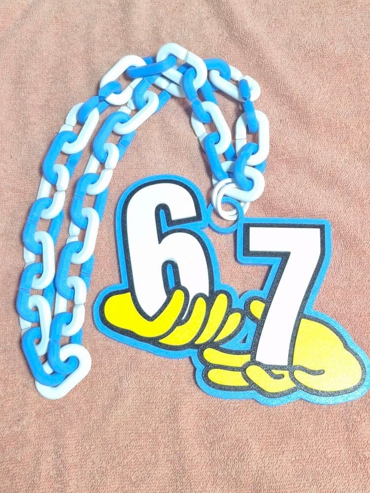 67 hype chain necklace. Can make any color combo you want!