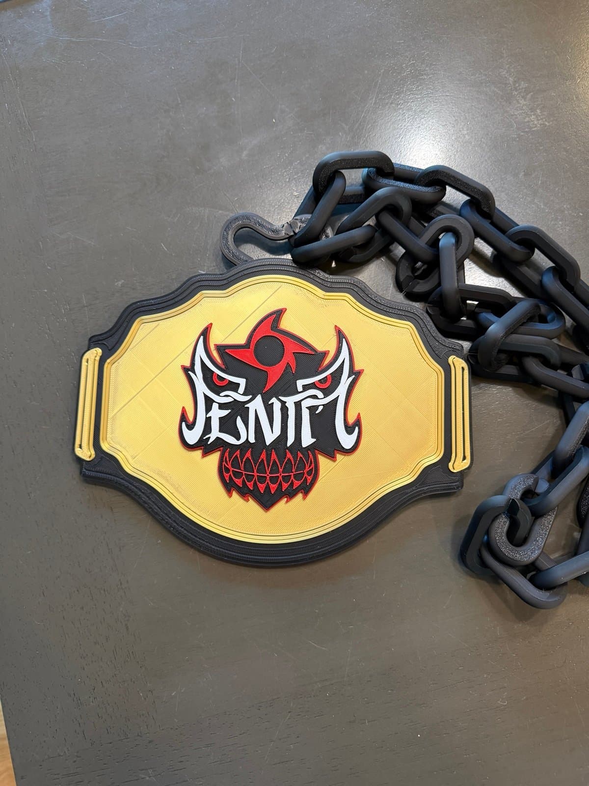 Penta WWE championship belt hype chain necklace!