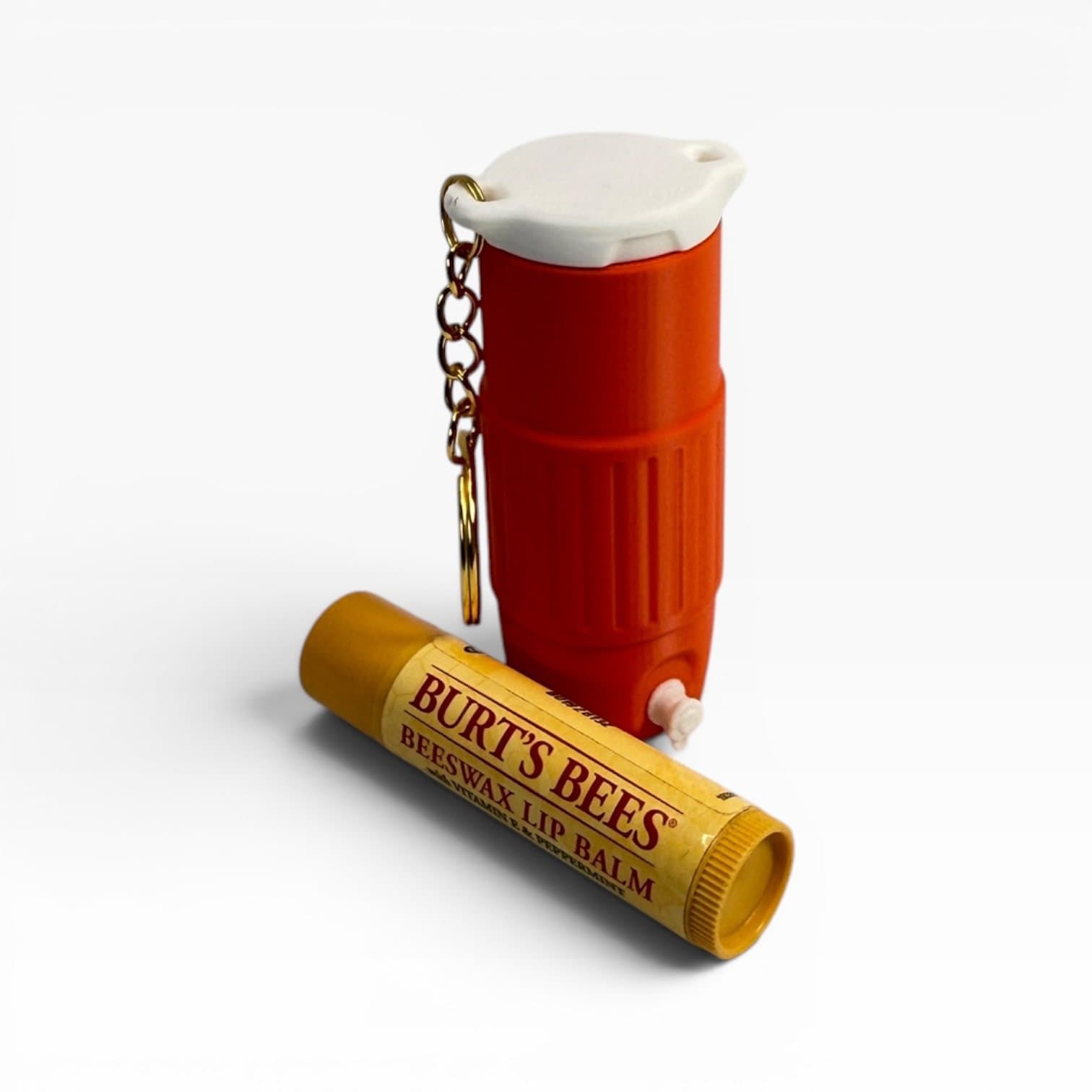 keychain chapstick holder koozie cooler style! Unique holder! Pick your color