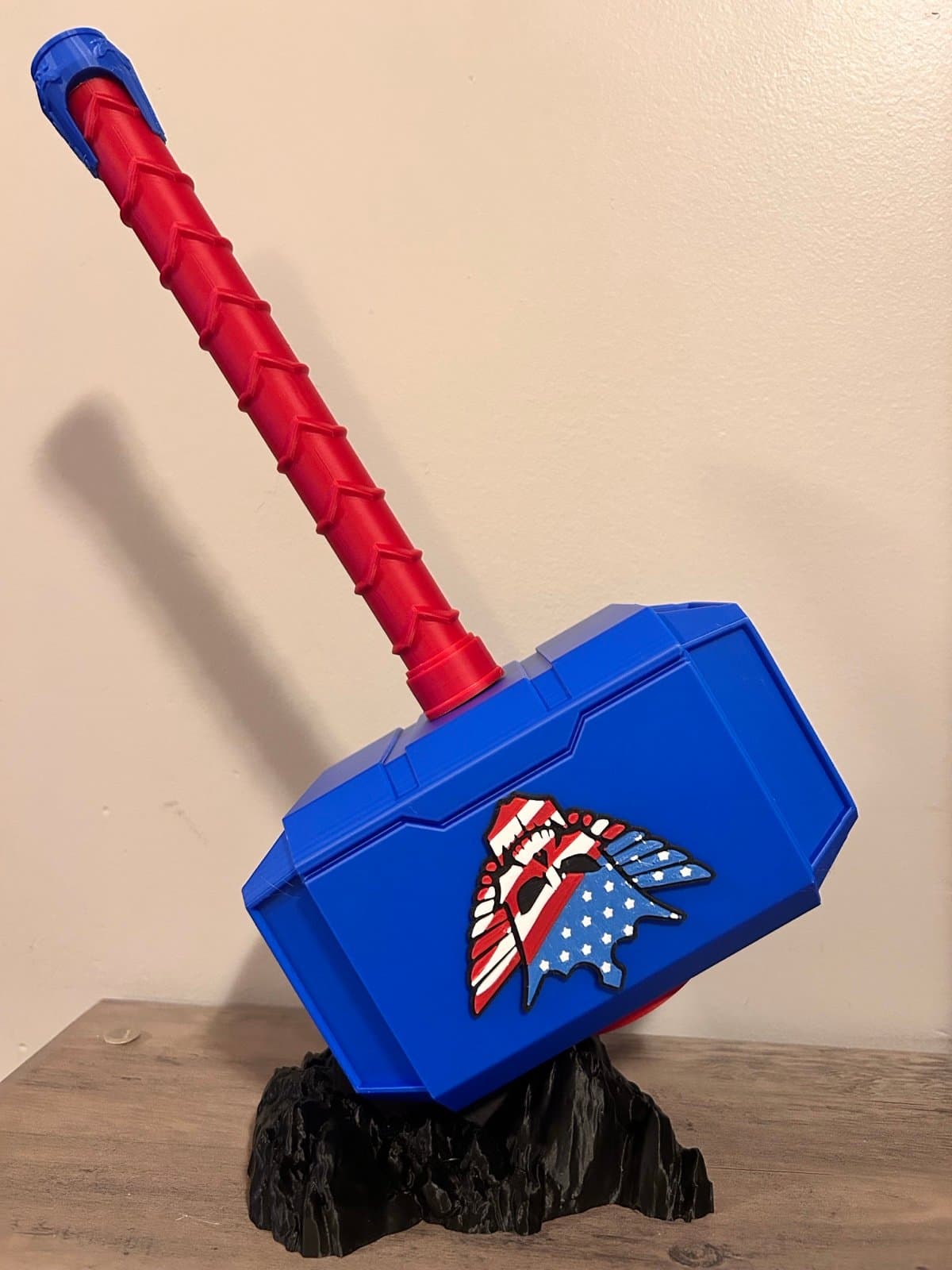 Cody Rhodes WWE inspired Thor hammer and rock stand!