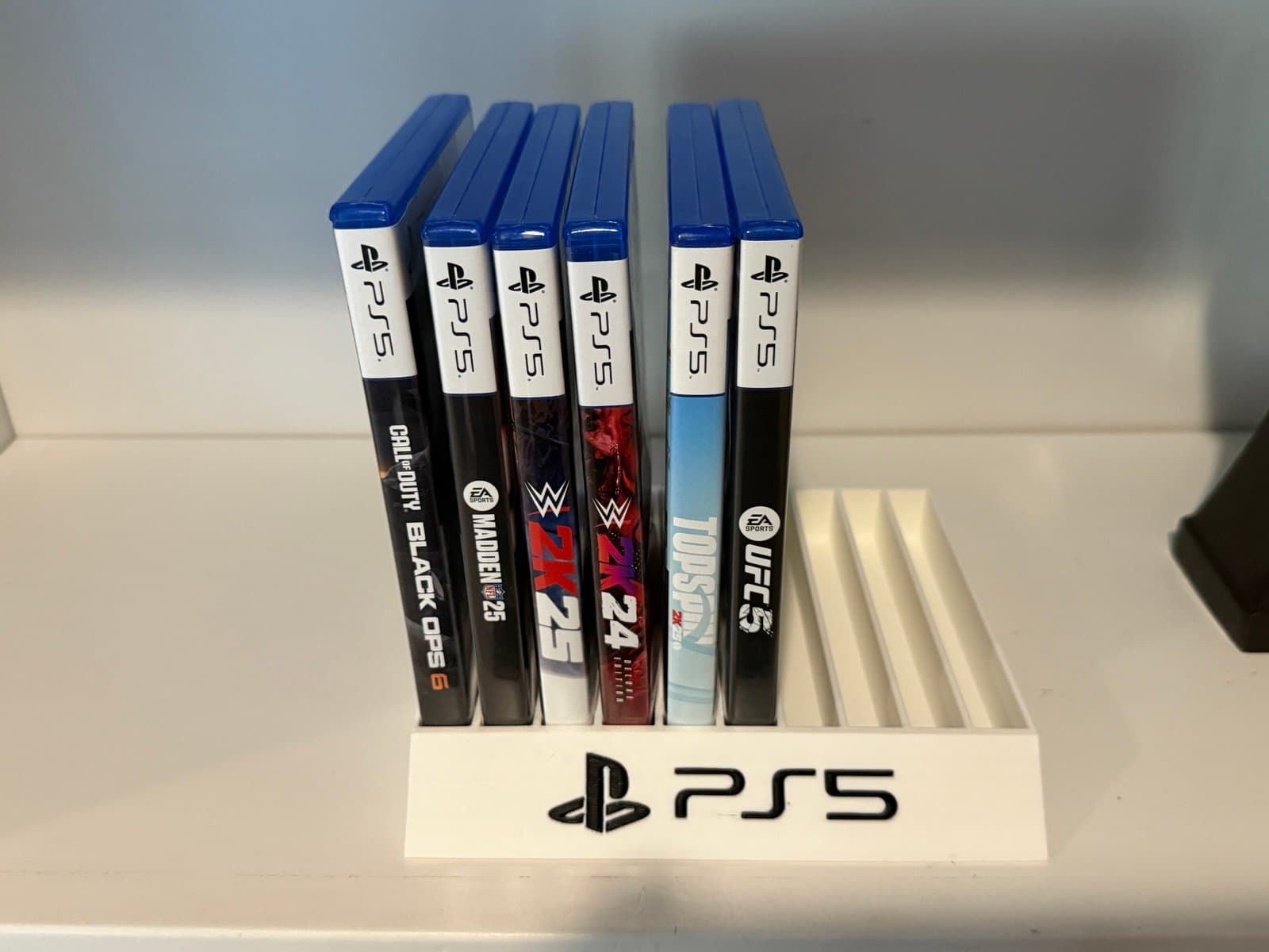 PS5 game holder (games not included). Custom printed for you in any colors you