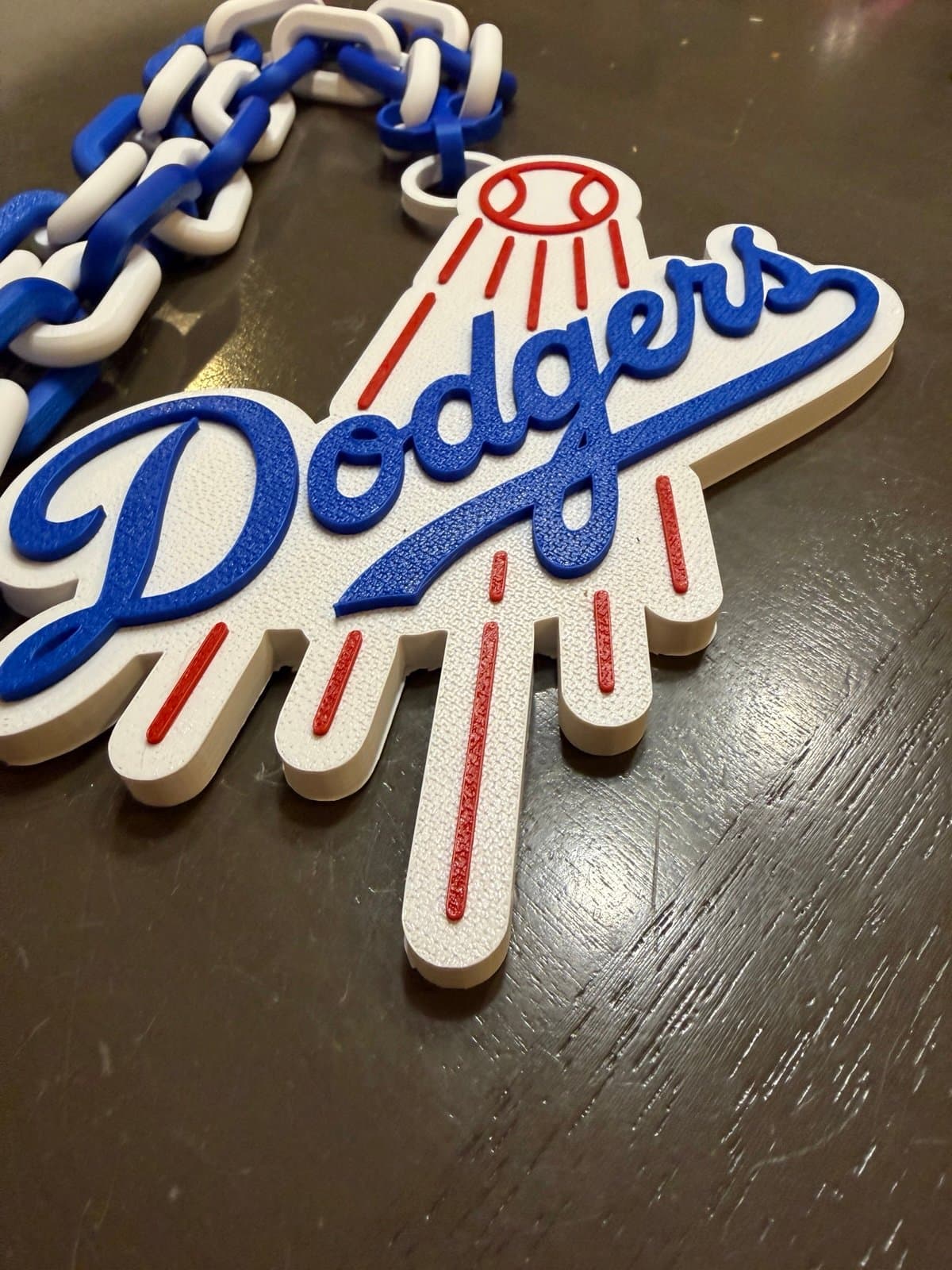 Los Angeles Dodgers extra large hype fan chain! Custom made for you! - Thumbnail 3