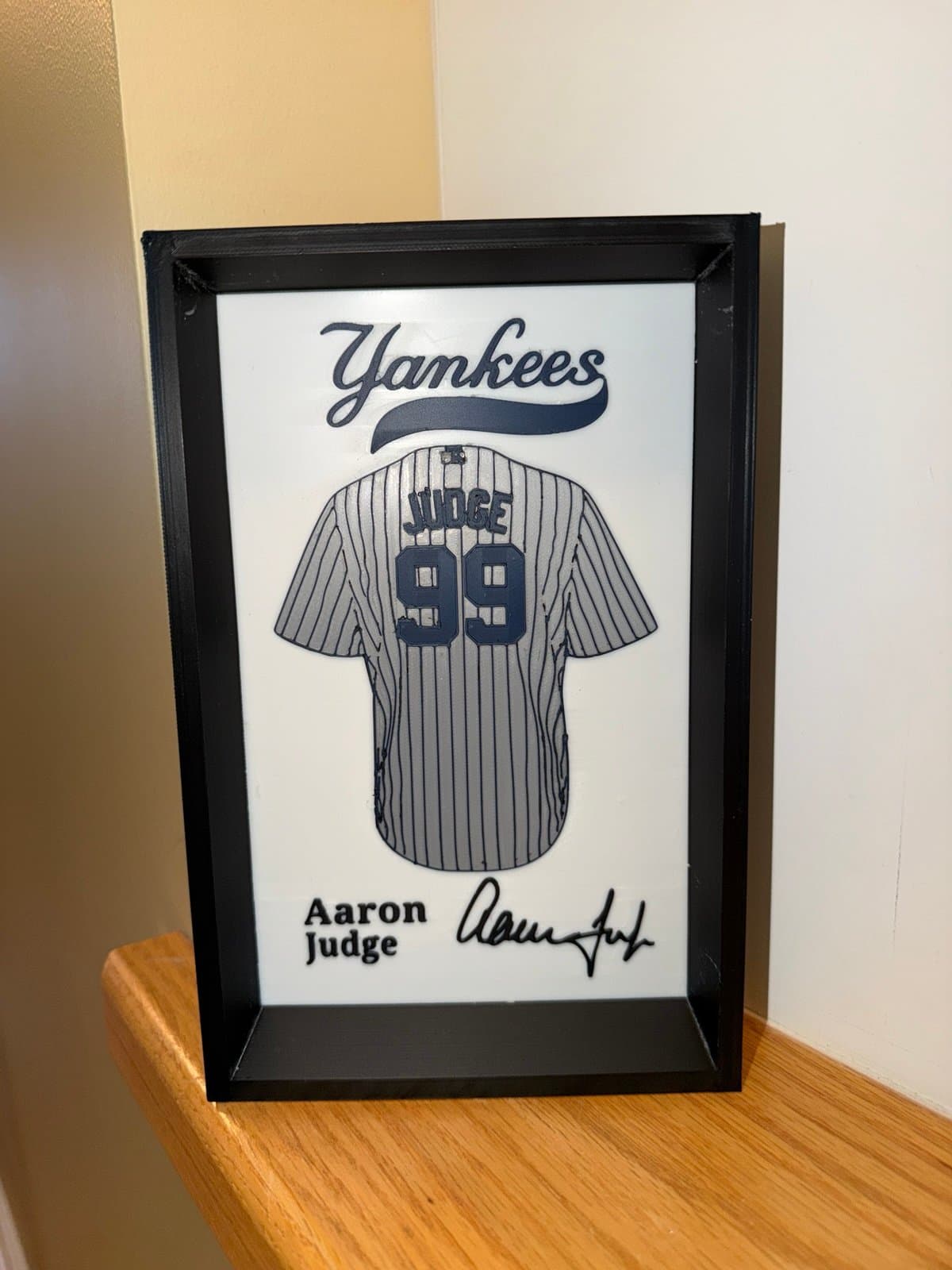 New York Yankees Aaron Judge Jersey display great for your desk or bookshelf