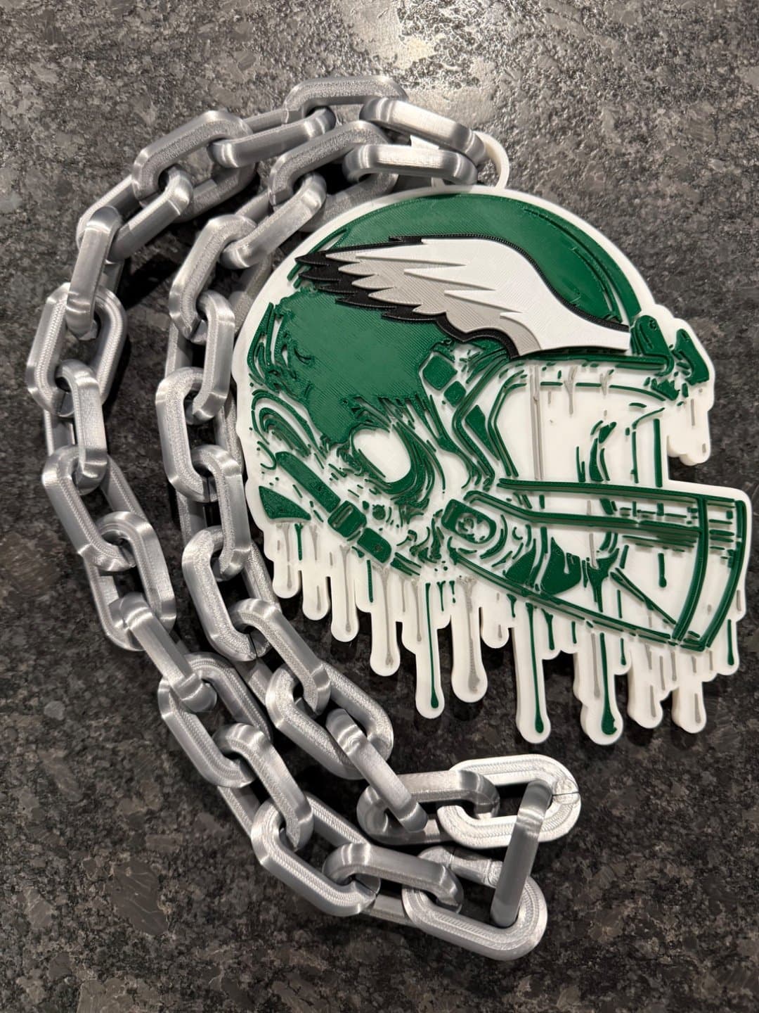 Philadelphia Eagles Drip style hype fan chain necklace!