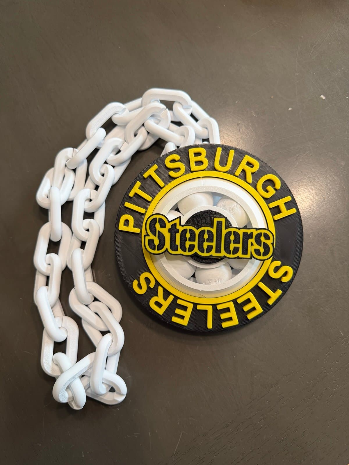 Pittsburgh Steelers spinning hype chain! Custom made just for you! - Thumbnail 2