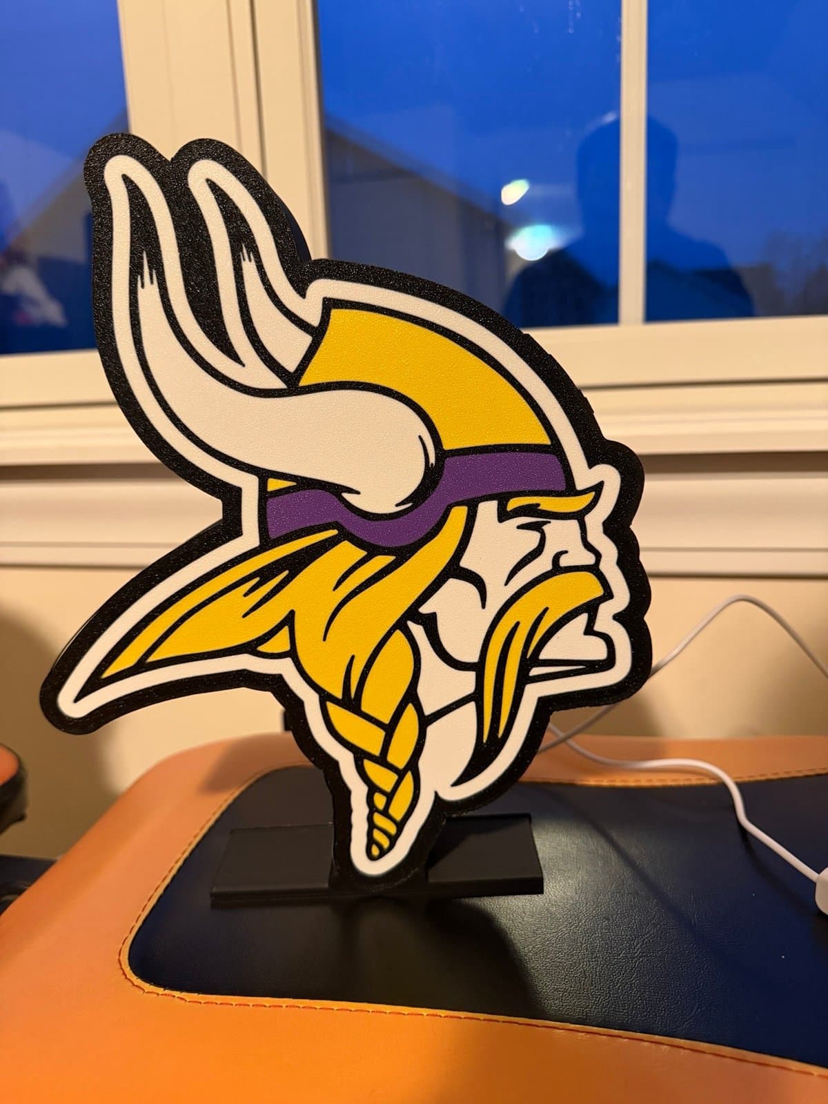 Minnesota Vikings light box - LED lights installed! Desk stand or wall mount!