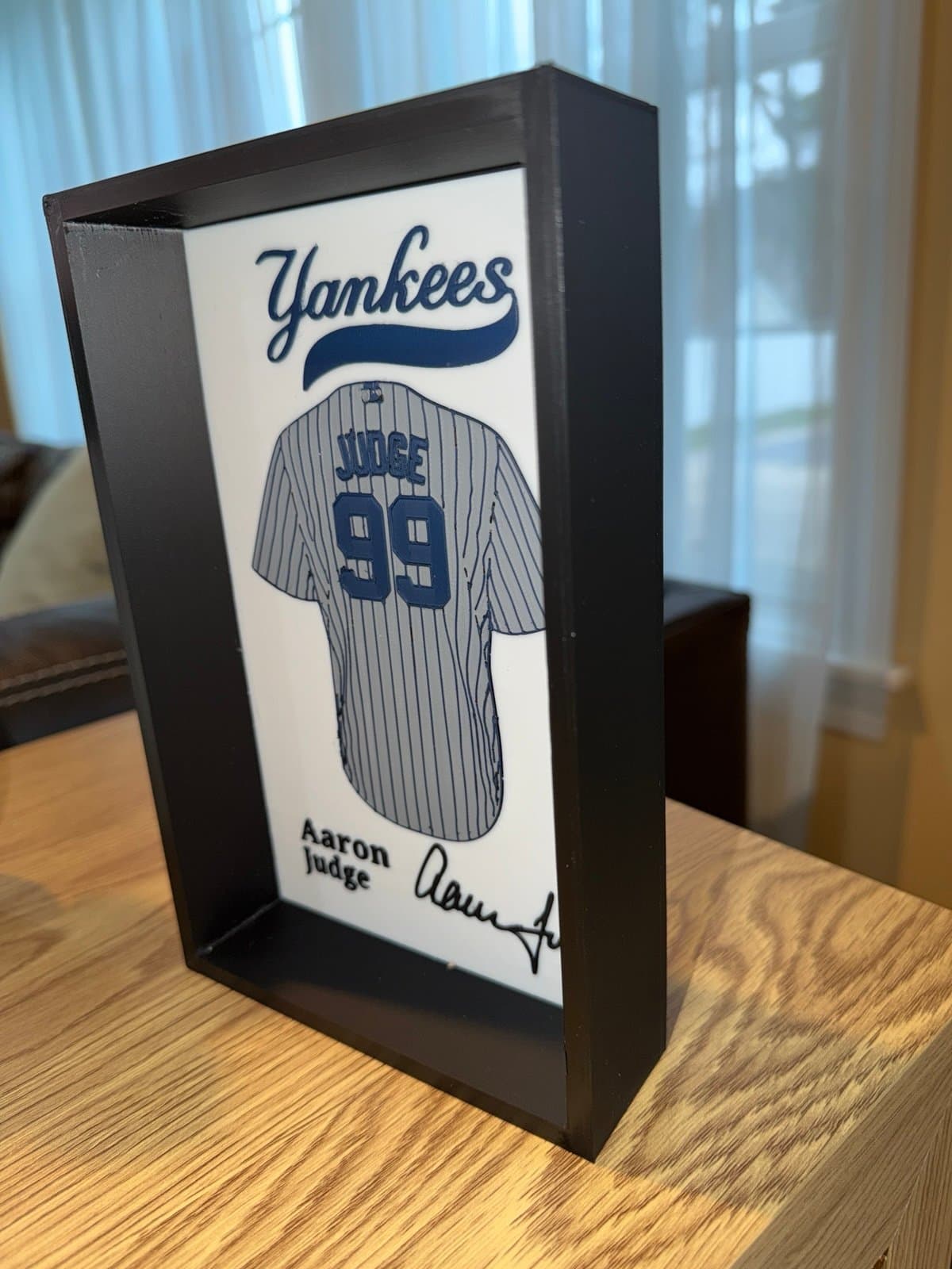 New York Yankees Aaron Judge Jersey display great for your desk or bookshelf - Thumbnail 4
