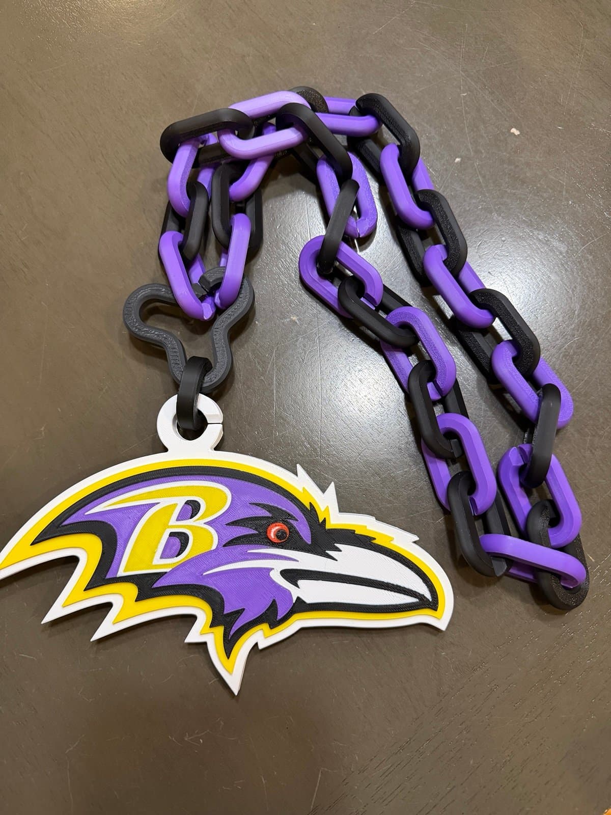 Baltimore Ravens extra large fan hype chain - custom made for you - Thumbnail 2