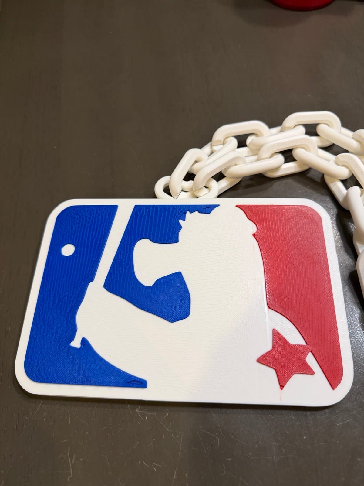 Phillie Phanatic hype chain necklace! Philadelphia Phillies unique fan item! - Thumbnail 3