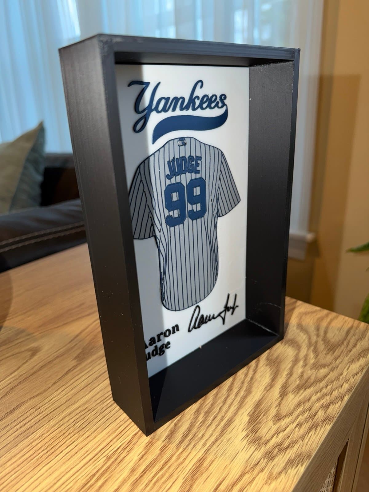 New York Yankees Aaron Judge Jersey display great for your desk or bookshelf - Thumbnail 3