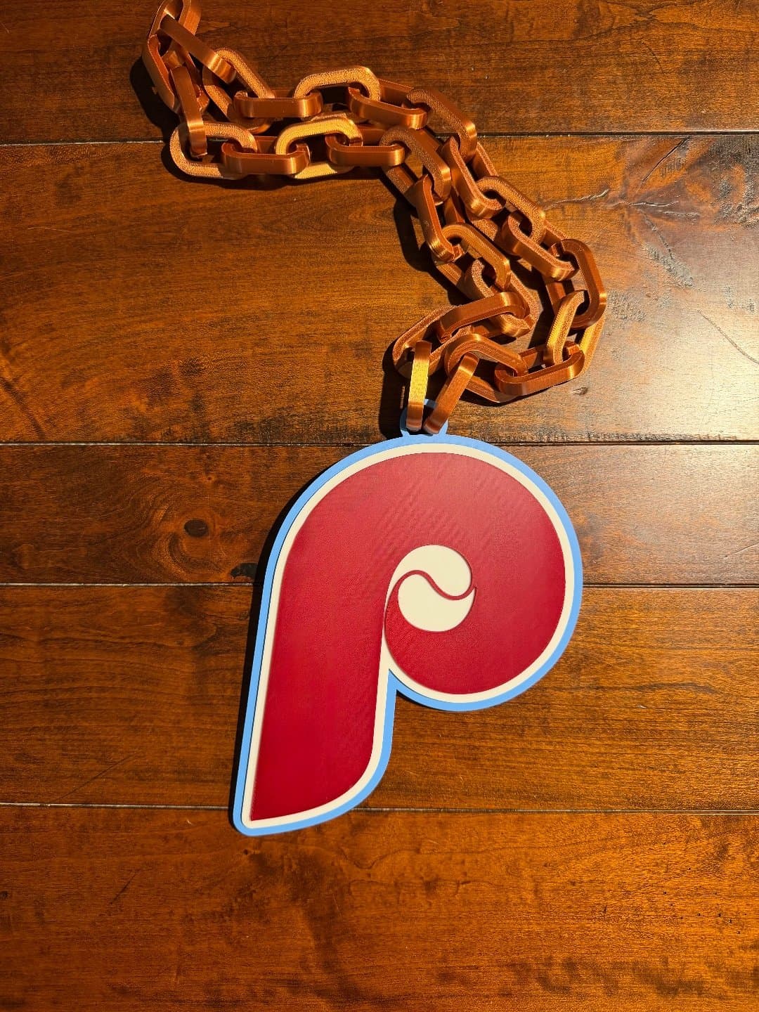 Retro Philadelphia Phillies Oversized Necklace hype chain