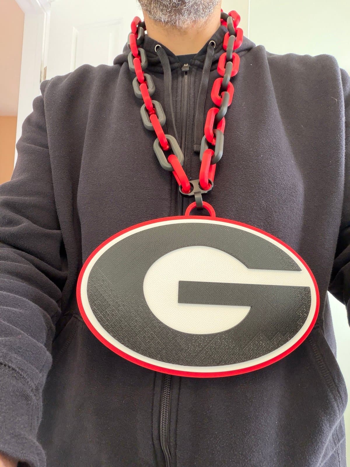 Georgia Bulldogs extra large hype fan chain! Custom made just for you!
