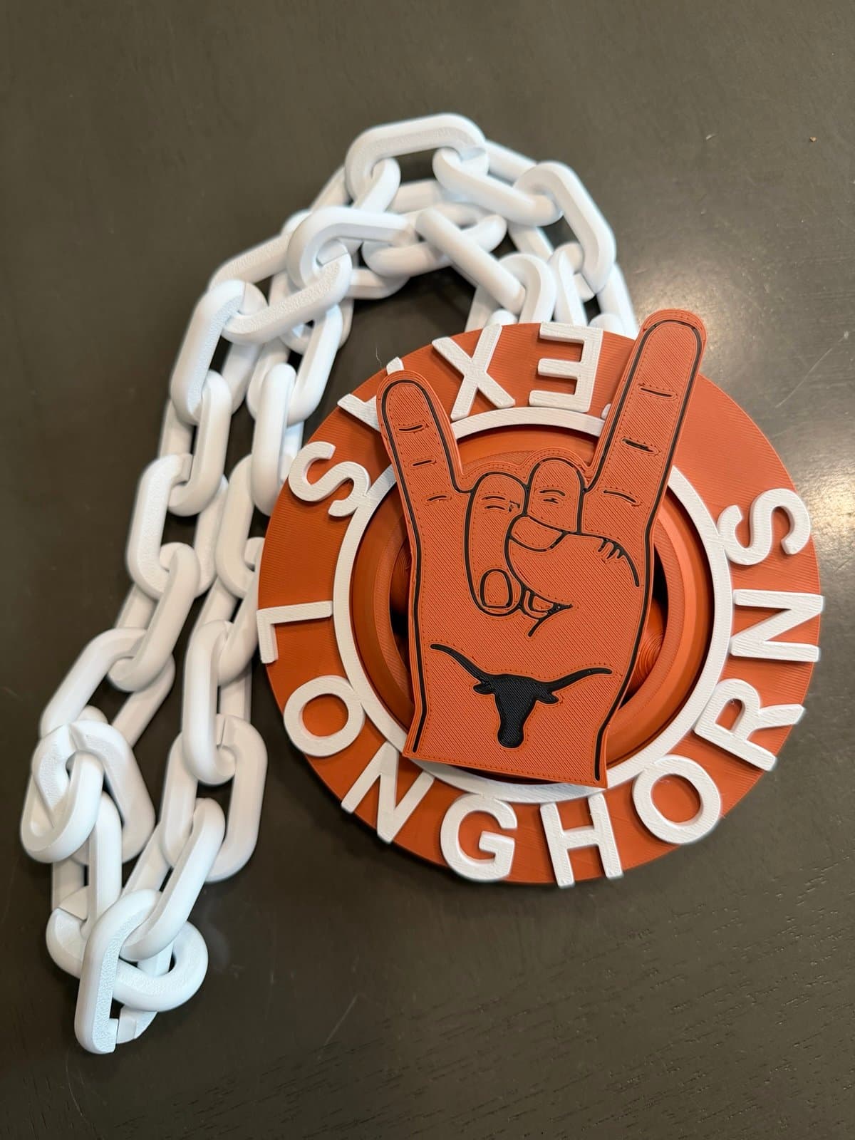 Texas Longhorns spinning hype fan chain! Custom made just for you - Thumbnail 2