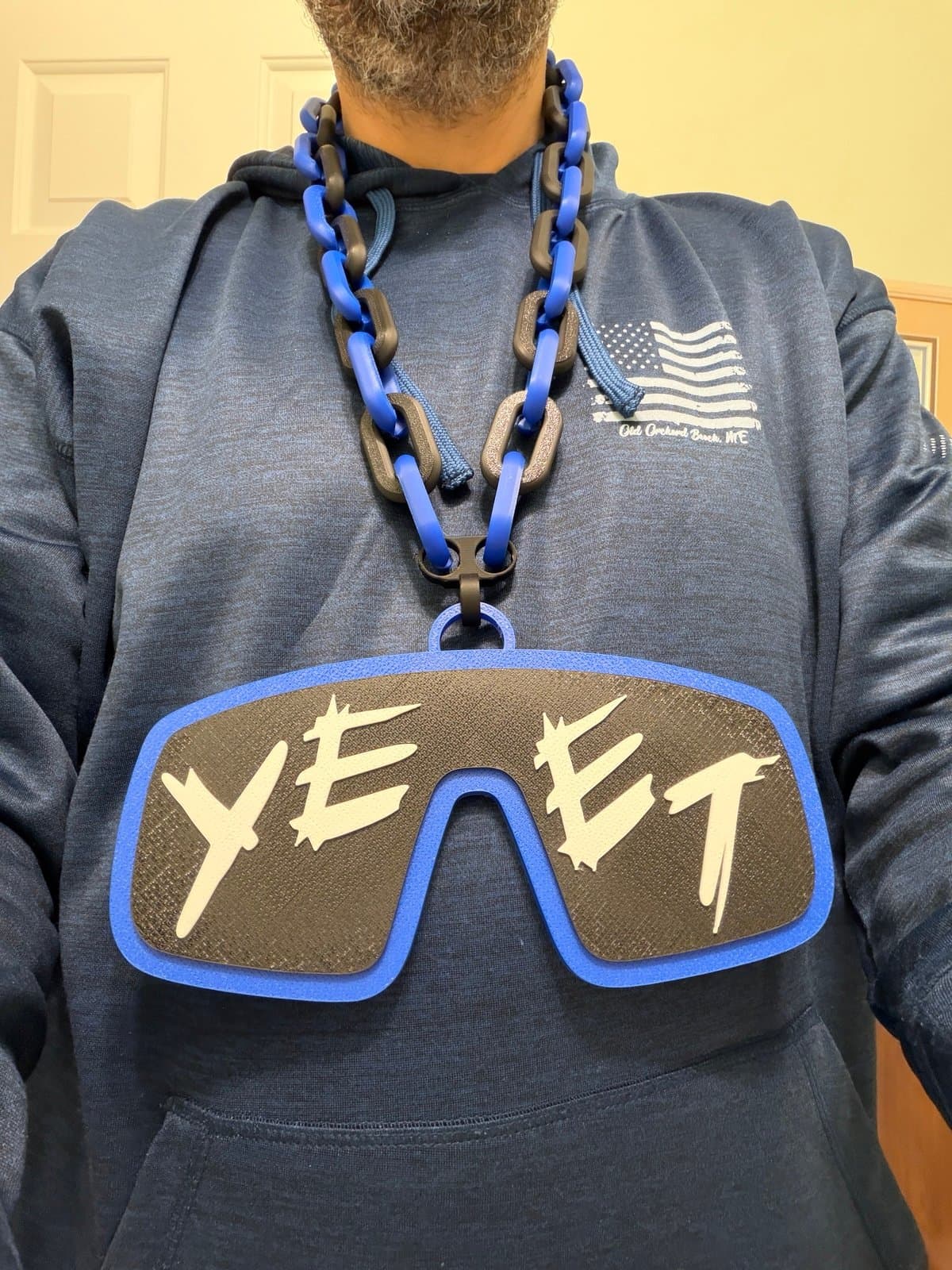 Jey Uso YEET WWE extra large hype fan chain! Custom made