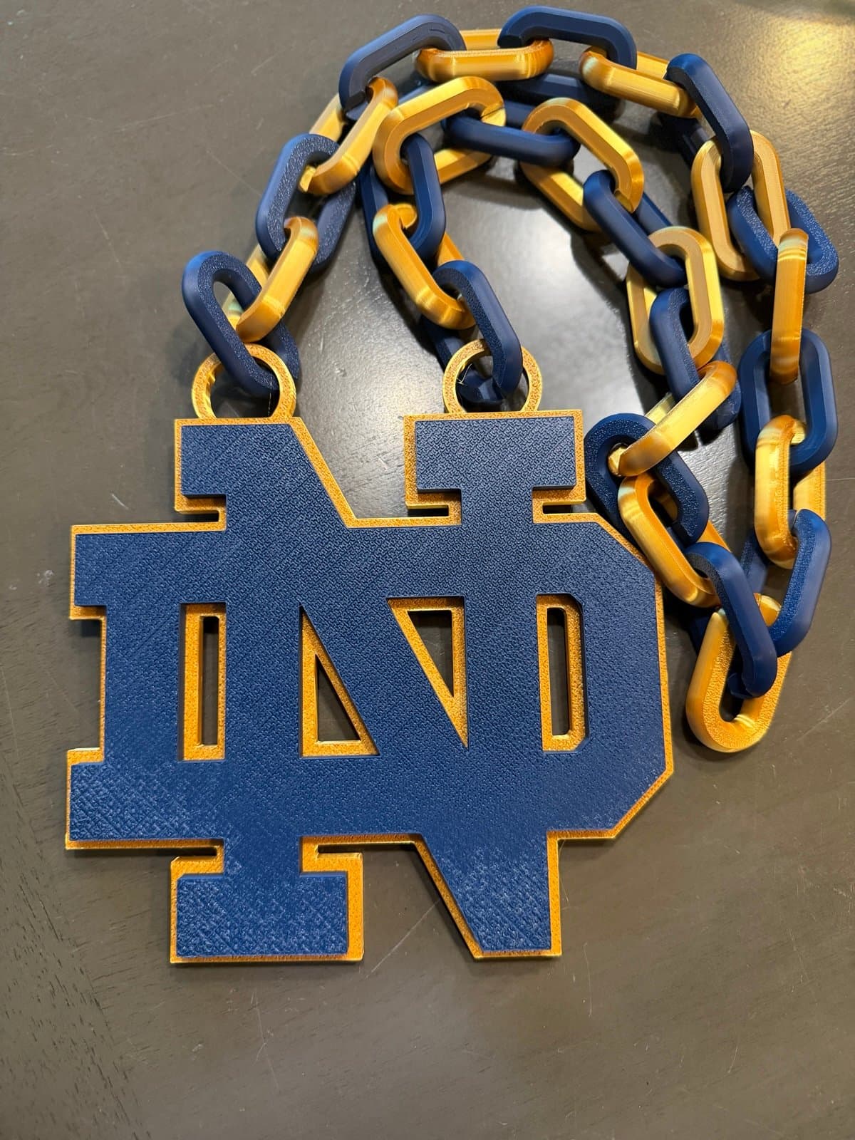 Notre Dame over sized hype fan chain! Custom made! - Thumbnail 2