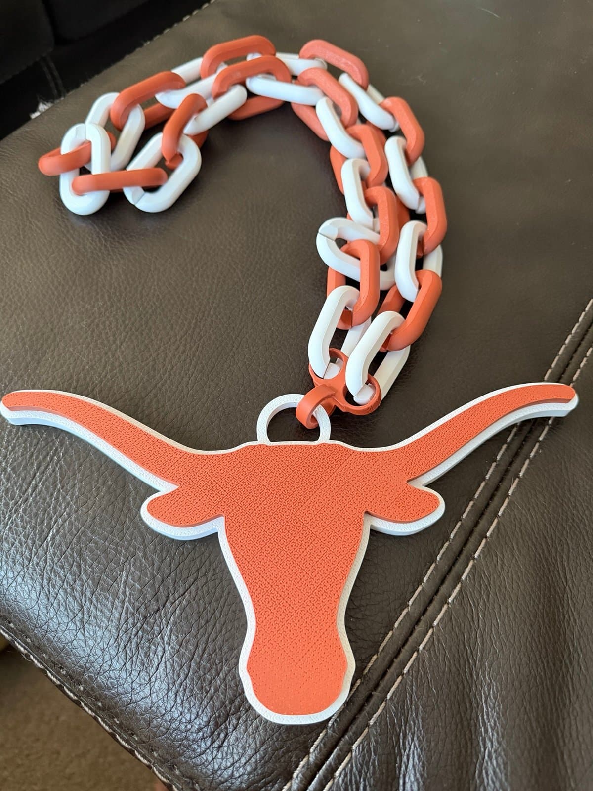 Texas Longhorn Hype fan chain! Custom 3D printed to your specs! - Thumbnail 2