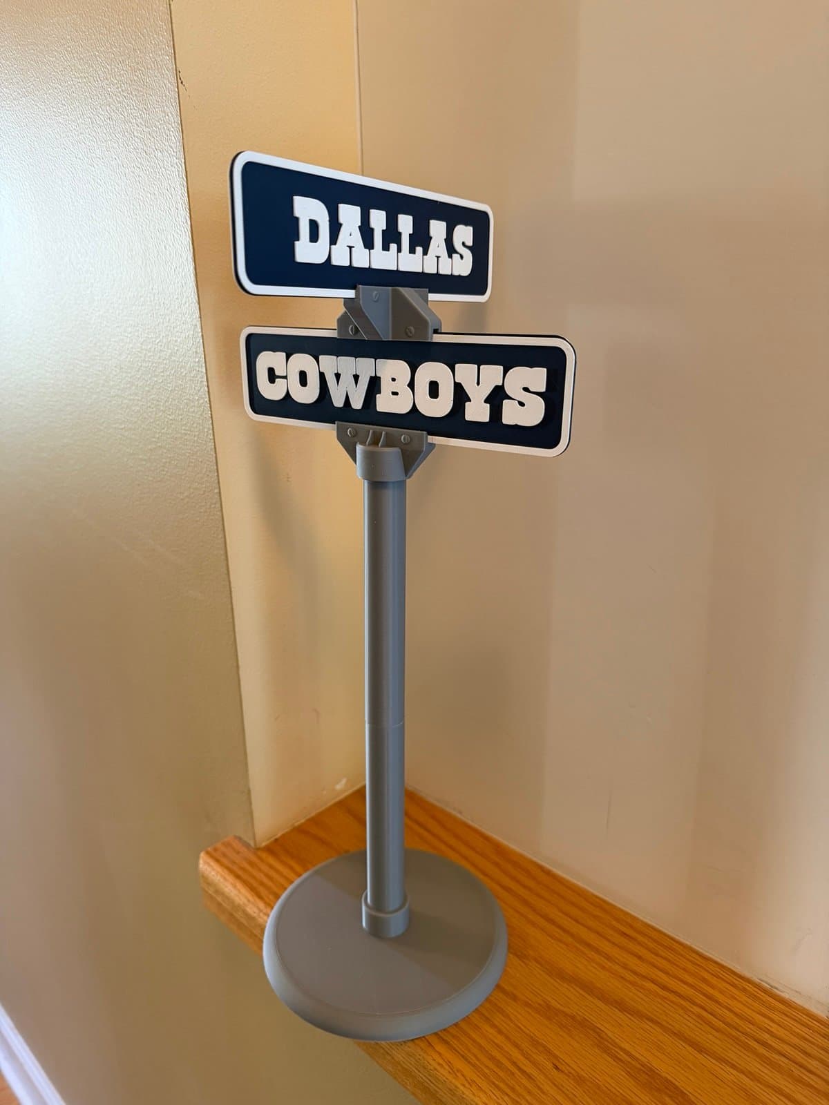 Dallas Cowboys mini street sign - 15 inches tall - great for your desk!