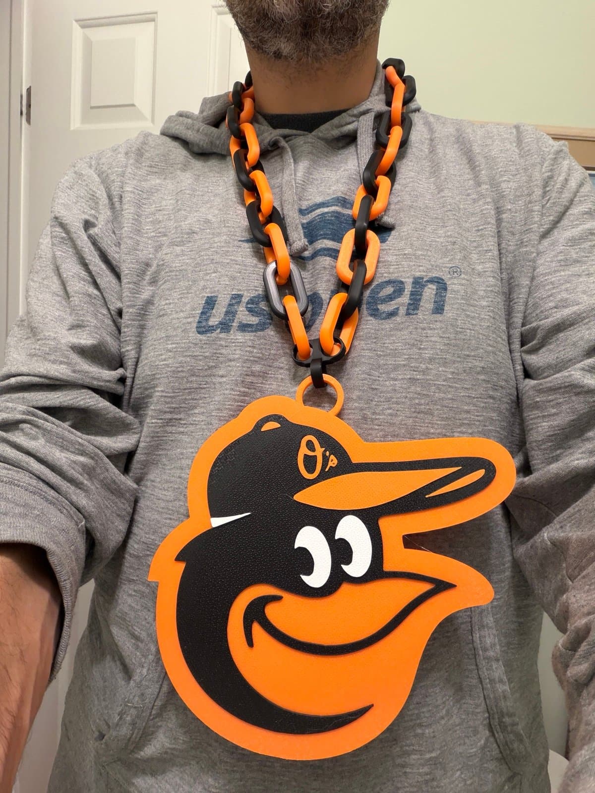Baltimore Orioles extra large hype fan chain / custom made for you!