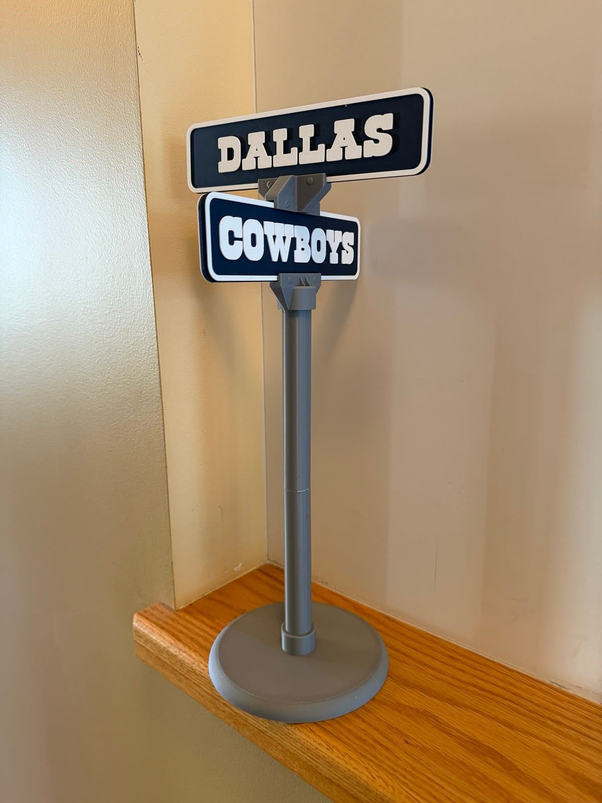 Dallas Cowboys mini street sign - 15 inches tall - great for your desk! - Thumbnail 2