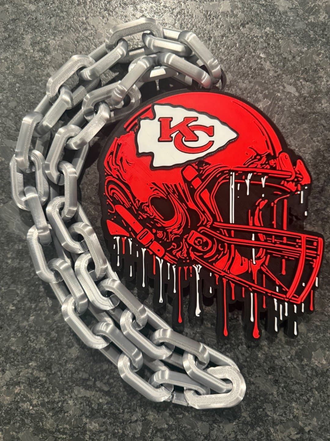 Kansas City Chiefs Drip Style hype fan chain necklace!