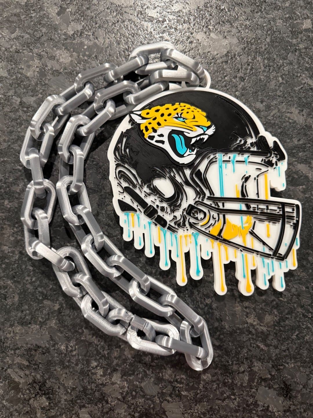 Jacksonville Jaguars Drip Style hype fan chain necklace!