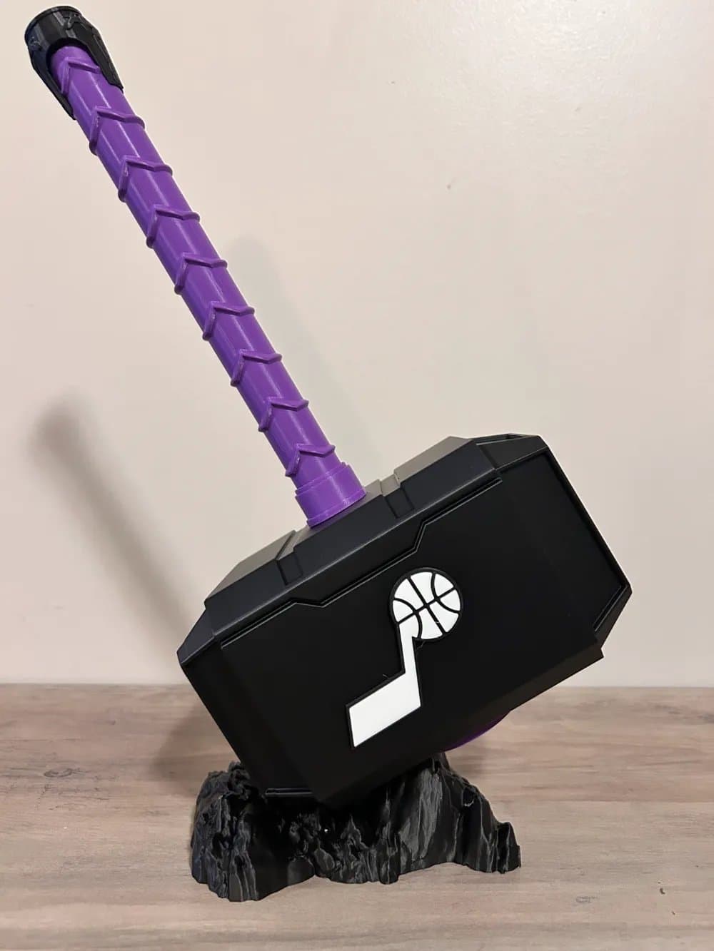 Utah Jazz Mjolnir Thor's Hammer - 3D Printed Fan Art - Thumbnail 2