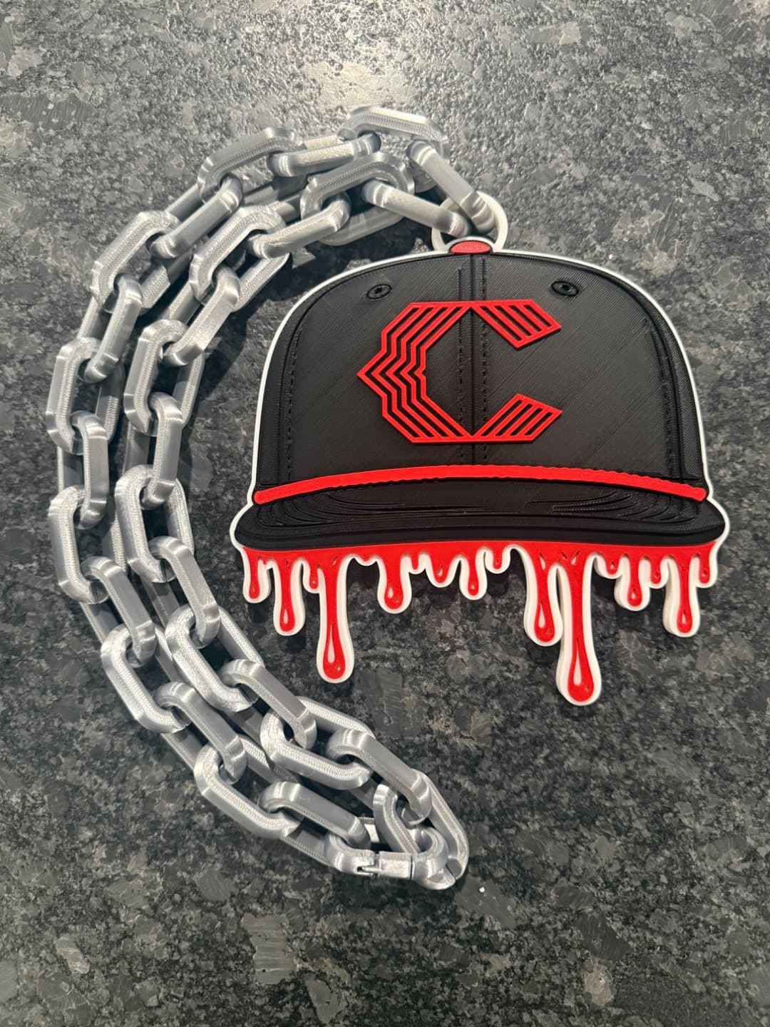Cincinnati Reds City Drip Baseball Cap Hype Chain necklace