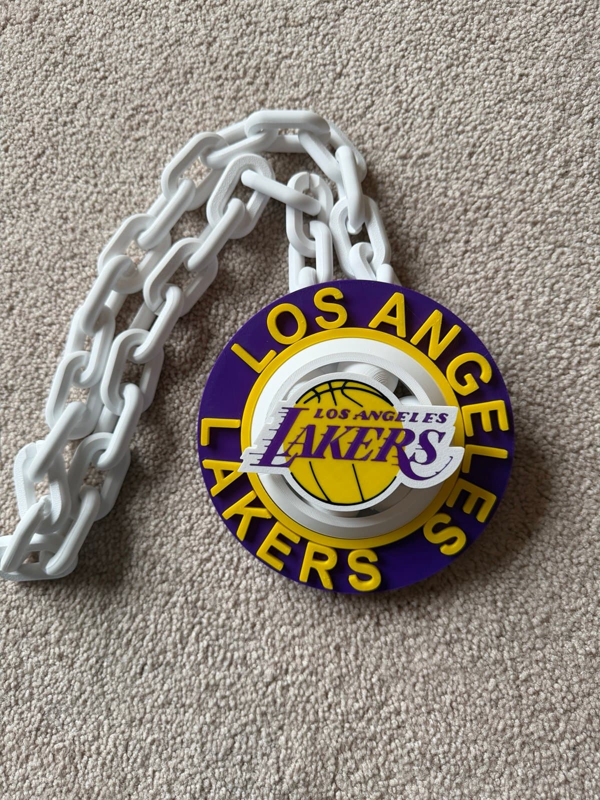 Los Angeles Lakers spinning hype fan chain necklace - Thumbnail 2