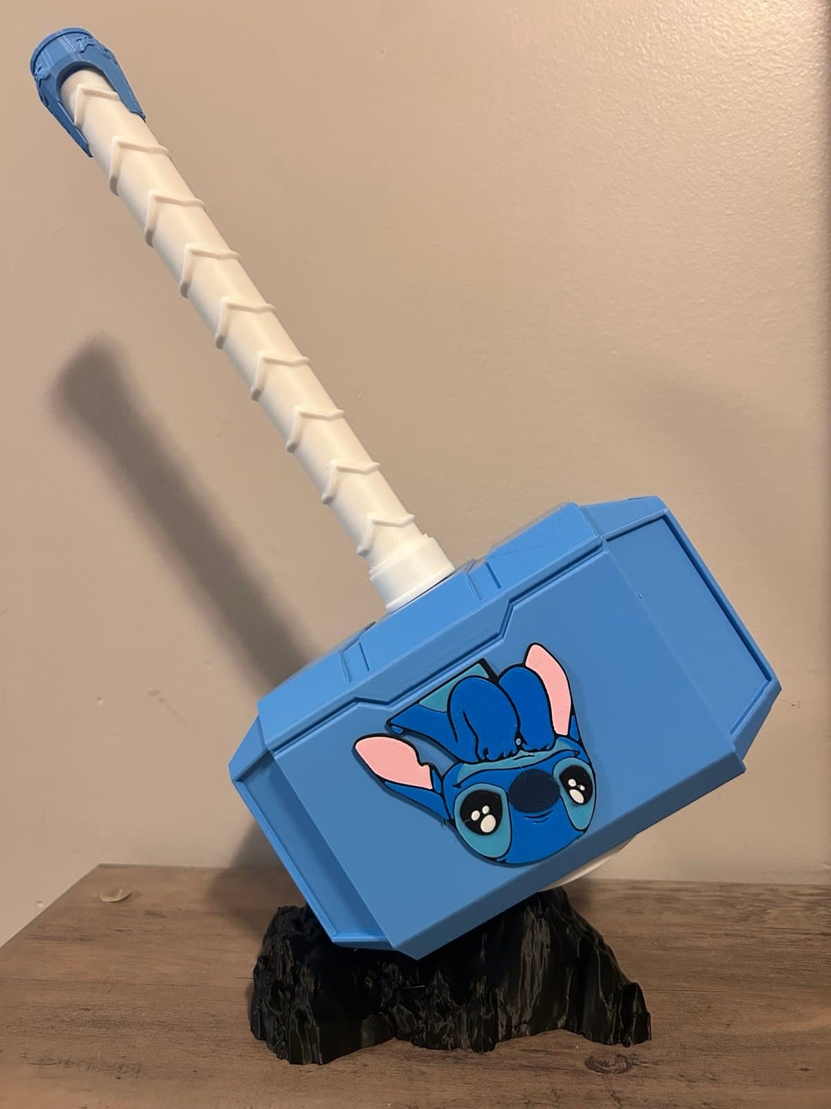 Stitch Mjolnir Thor's Hammer - 3D Printed Fan Art - Thumbnail 2