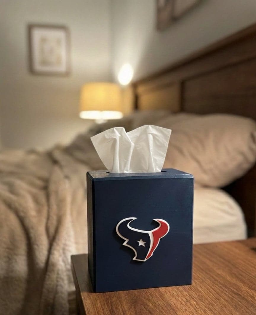Houston Texans tissue box cover