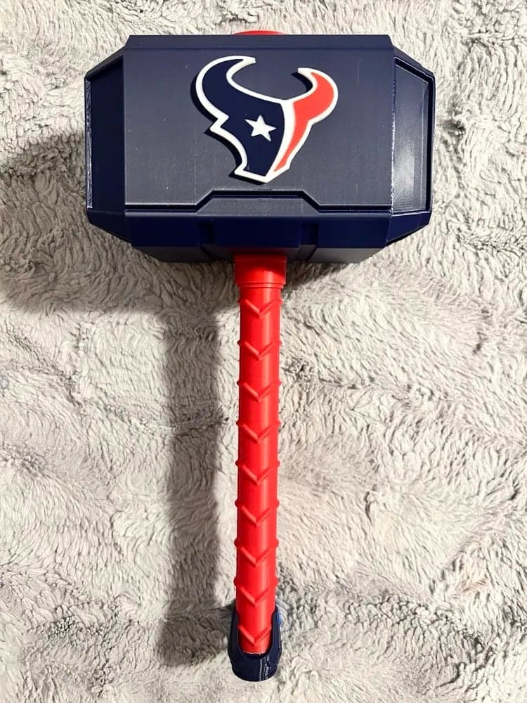 Houston Texans Mjolnir Thor's Hammer - 3D Printed Fan Art